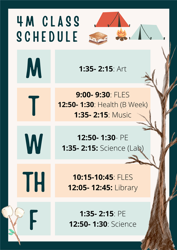 4M Encore Schedule
